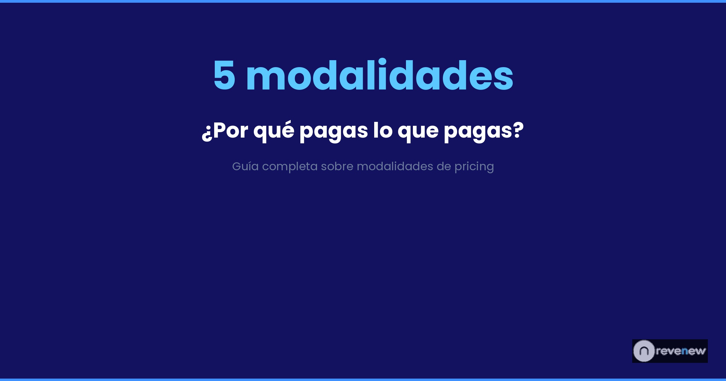 Portada: 5 modalidades de pricing con ejemplos reales